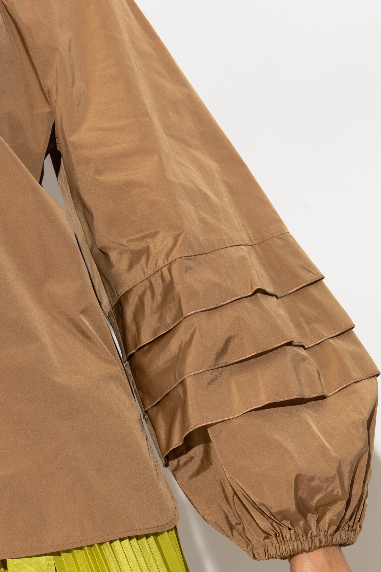 Brown 'Marco' puff sleeve shirt Max Mara